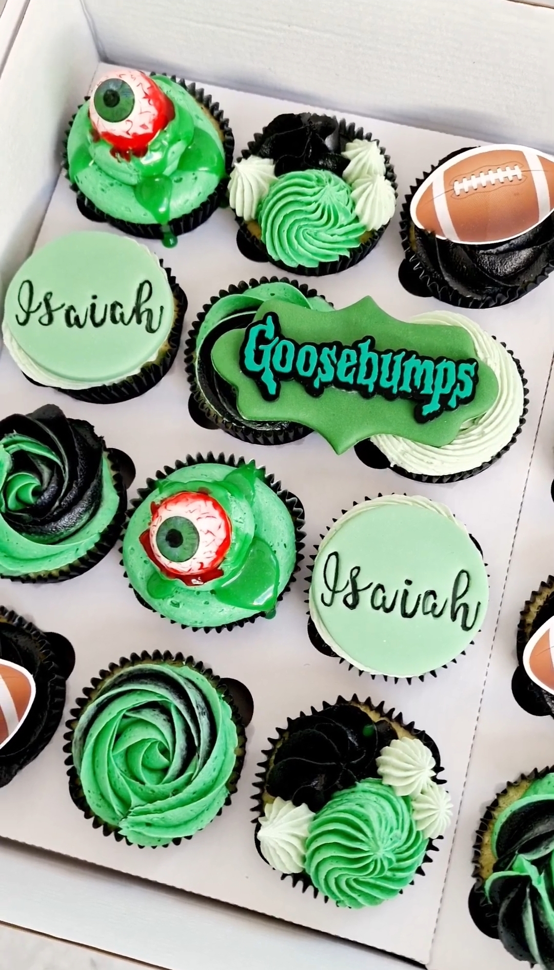 Goosebumps Disney+ celebration cupcakes for Zack Morris